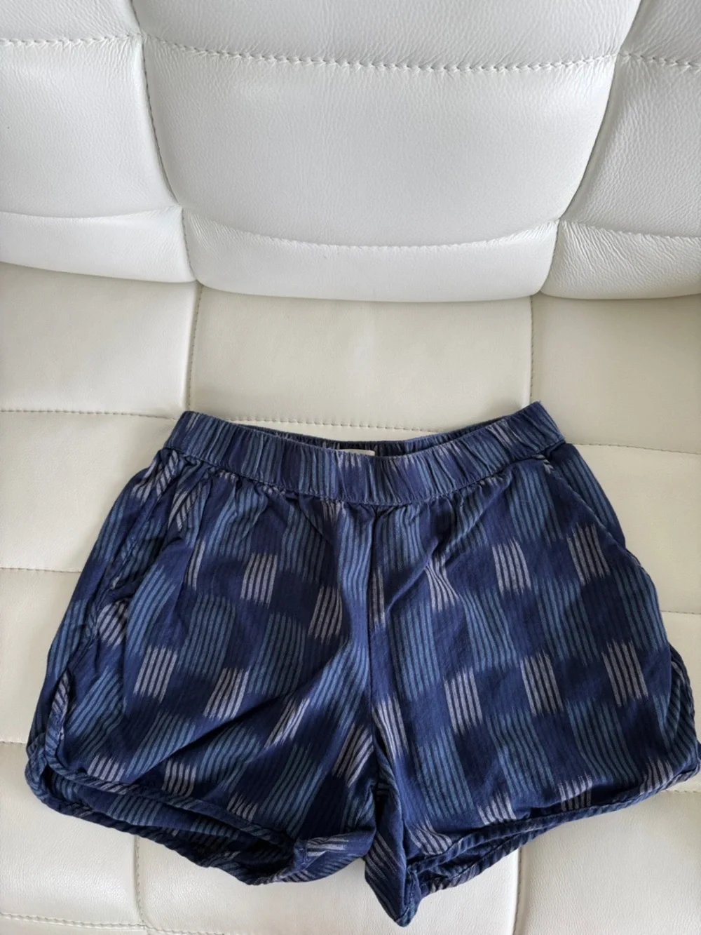 Madewell Navy Patterned Shorts